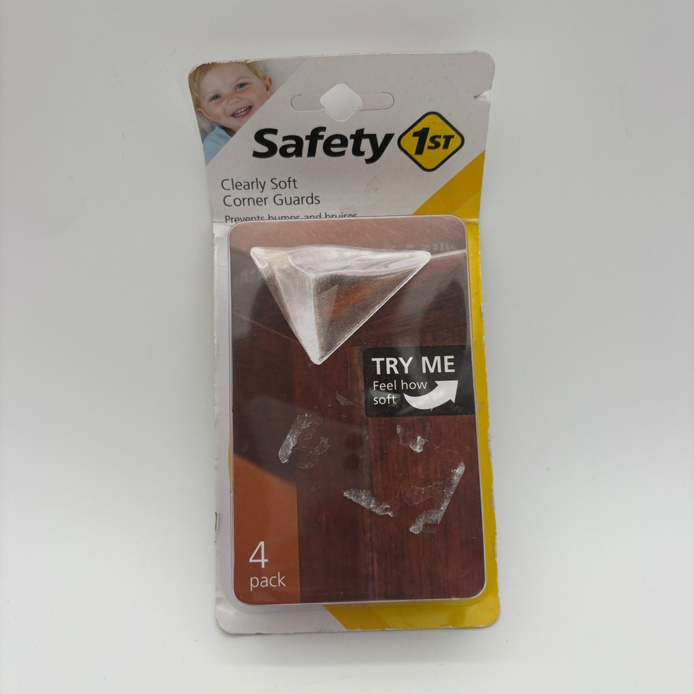 Safety 1st Clearly Soft Corner Guards 4 Pack‎ Clear Furniture Bumpers HS194 NEW